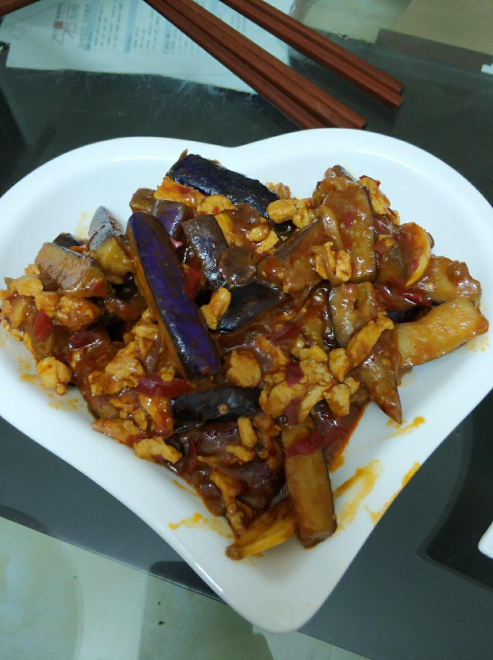 红烧肉沫茄子