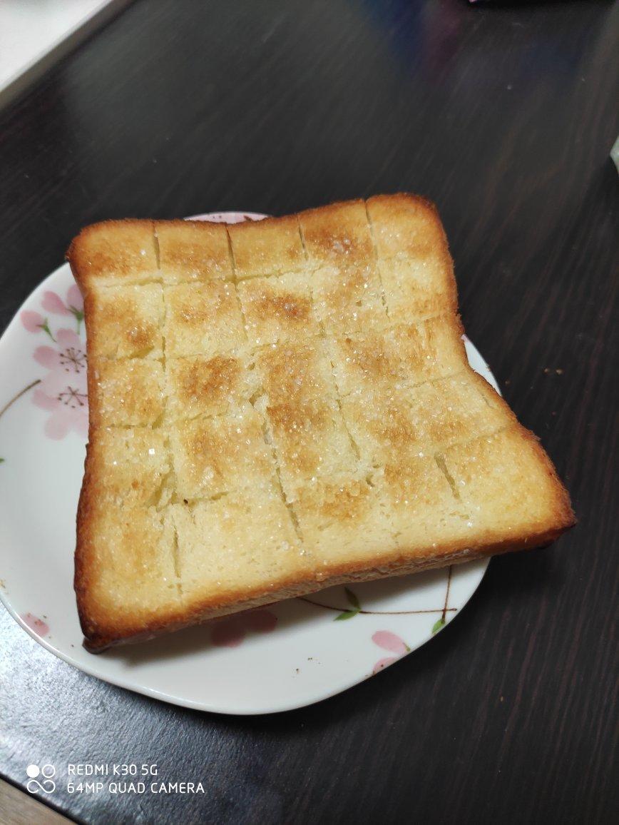 黄油砂糖吐司片