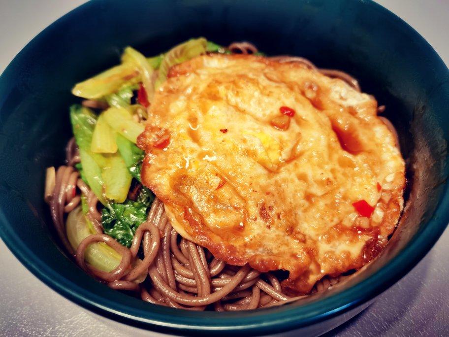 减脂荷包蛋焖荞麦面