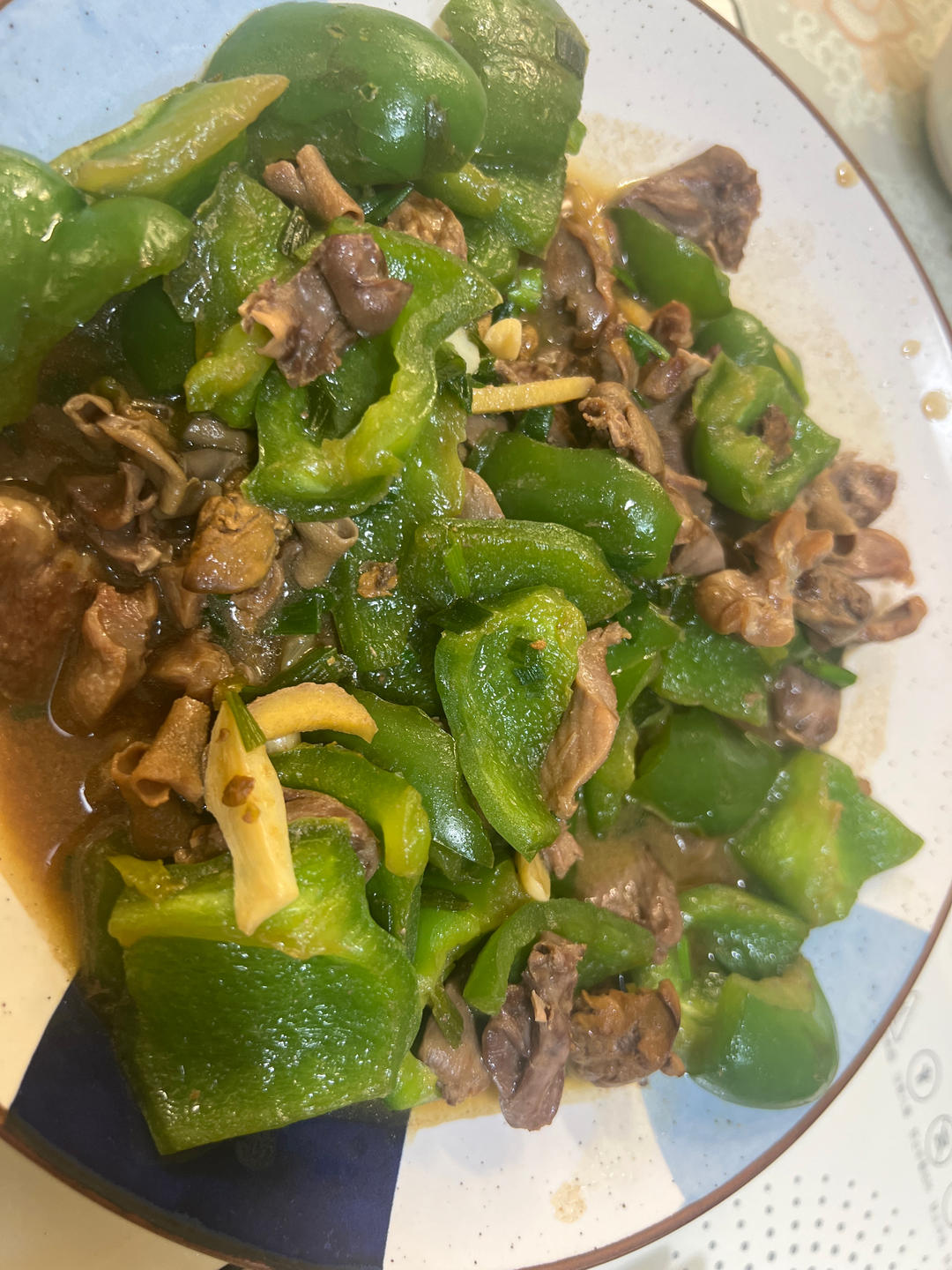 青椒爆炒鸡胗
