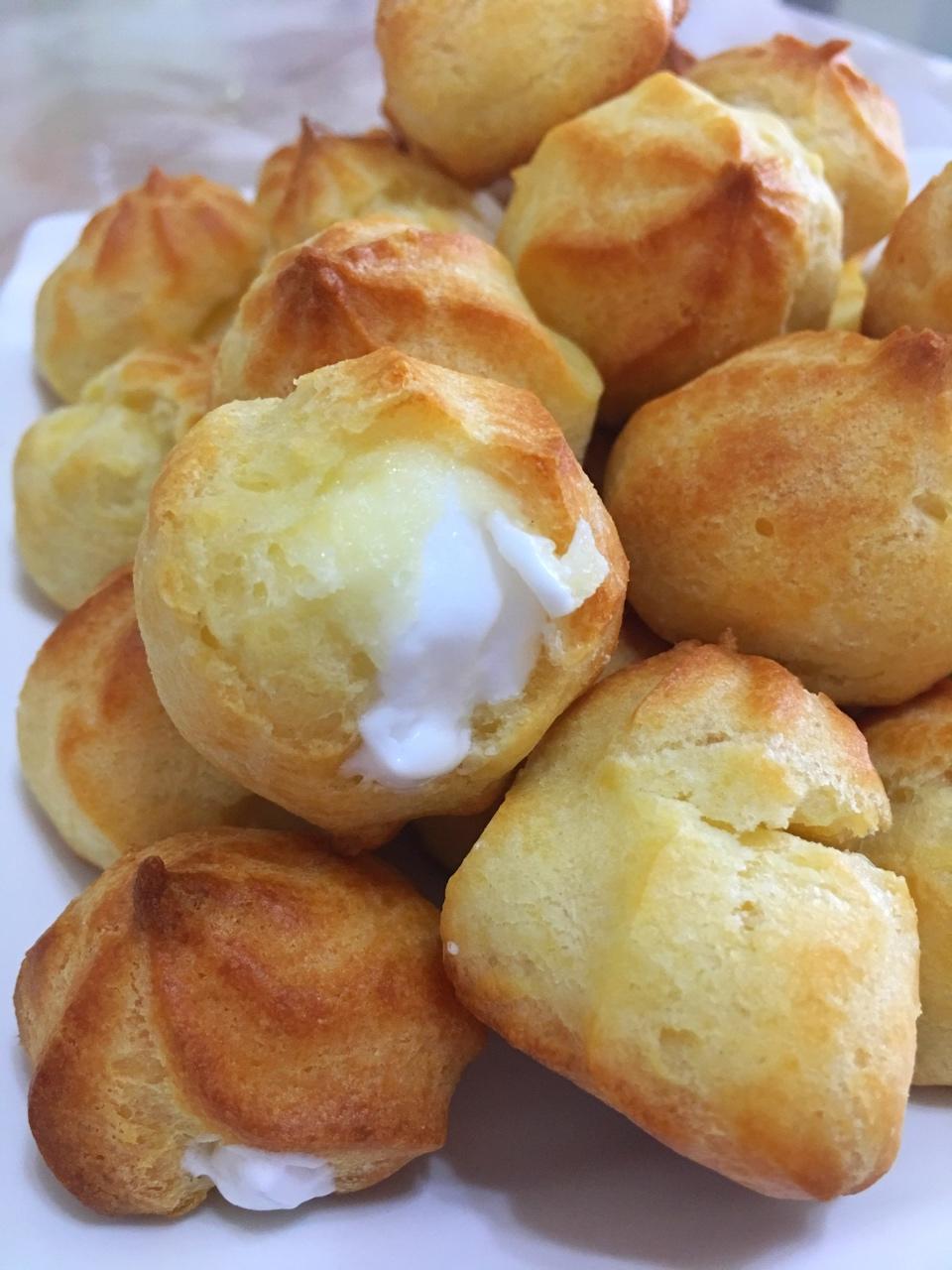 孙米果果做的奶油泡芙