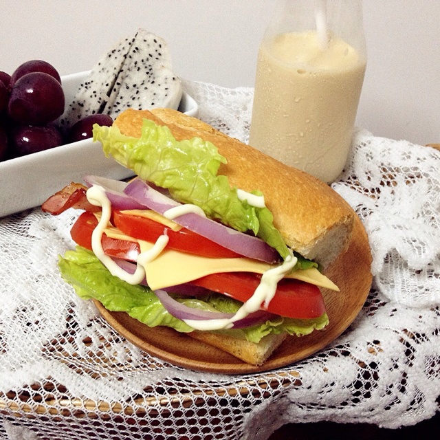 法棍培根三明治