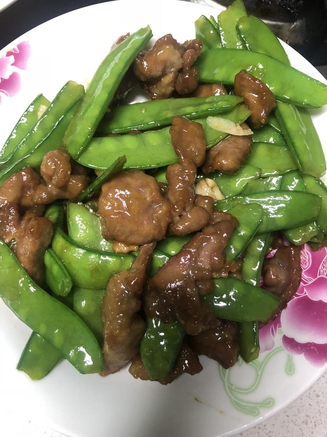 荷兰豆炒瘦肉