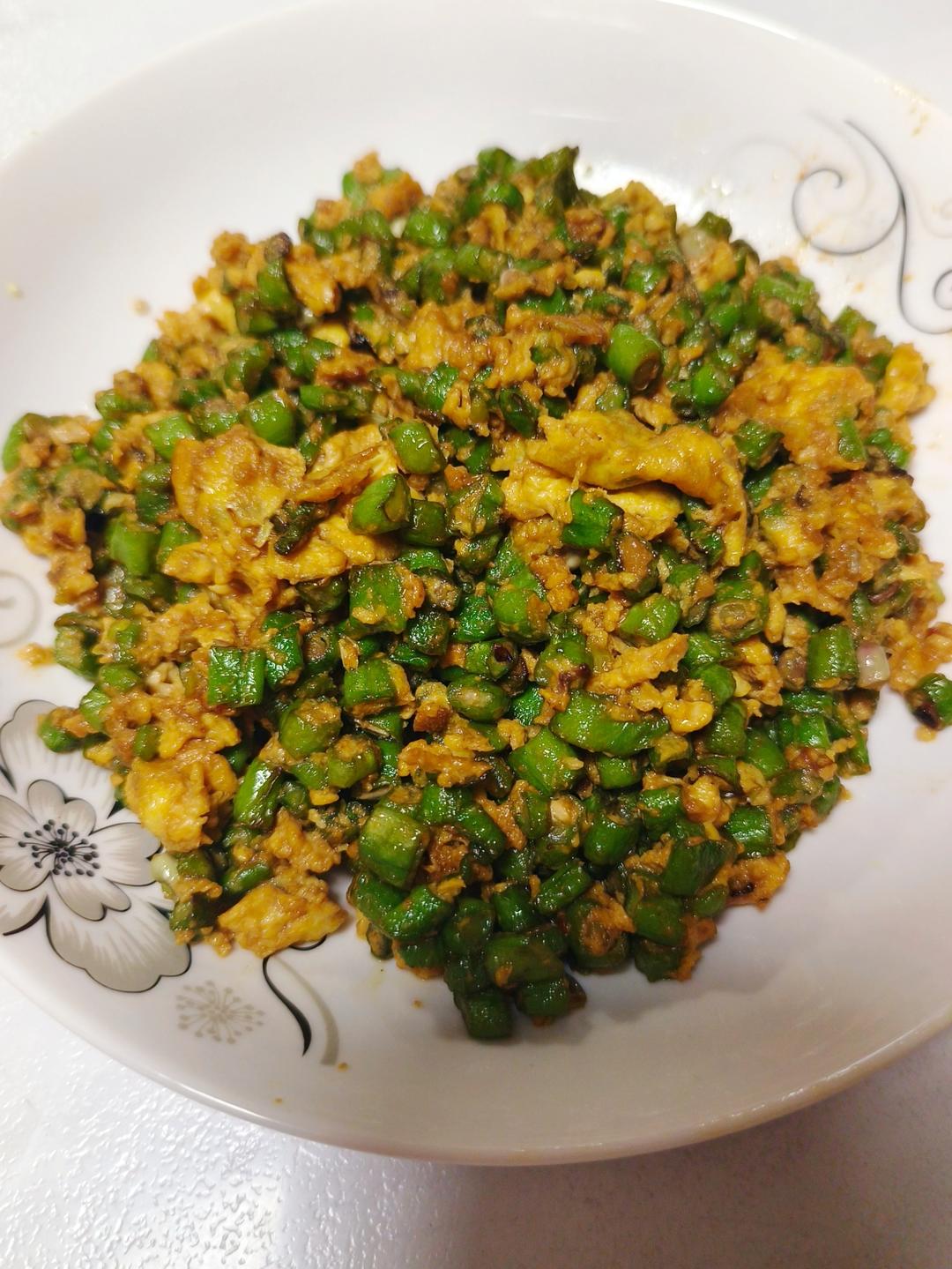 豆角炒蛋超级下饭菜，不好吃算我输
