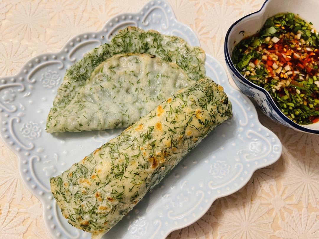 茴香薄饼的做法