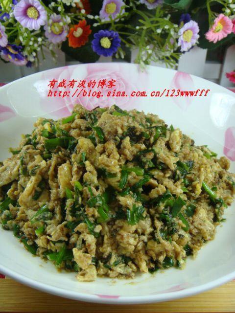 虾酱韭菜鸡蛋的做法