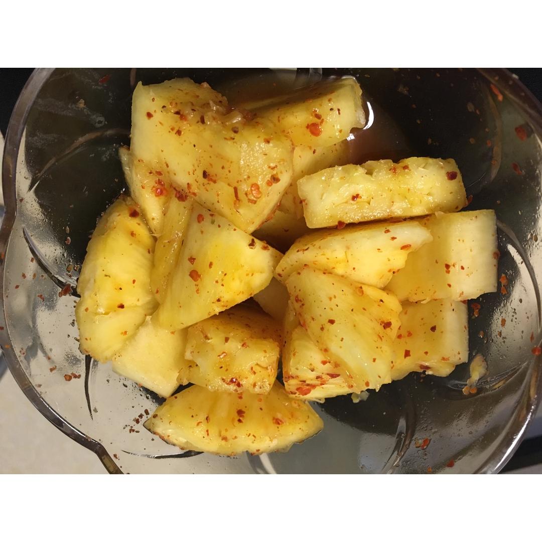 凉拌菠萝（米米姐教我的，超级爱）