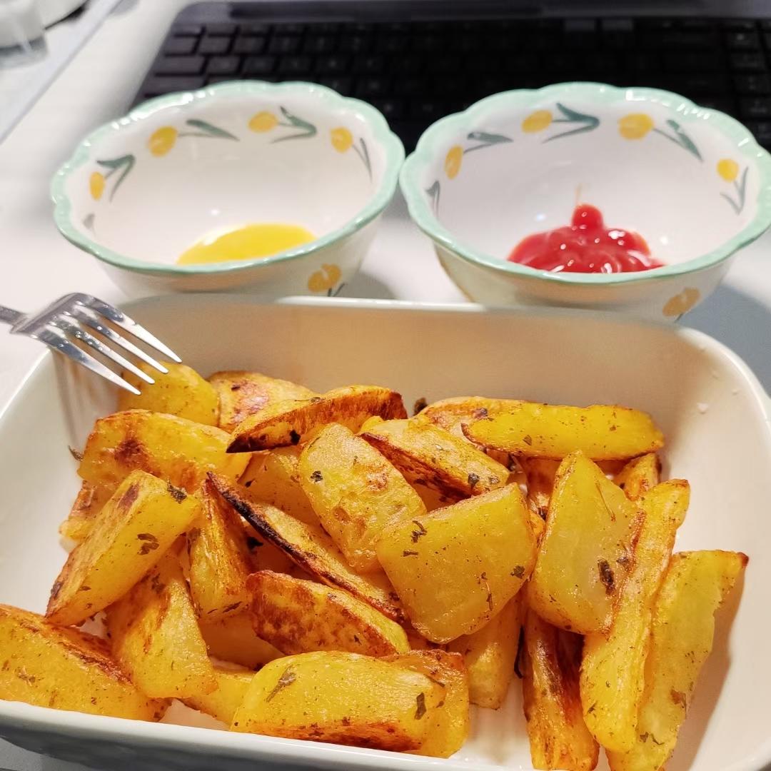 烤土豆、烤薯角