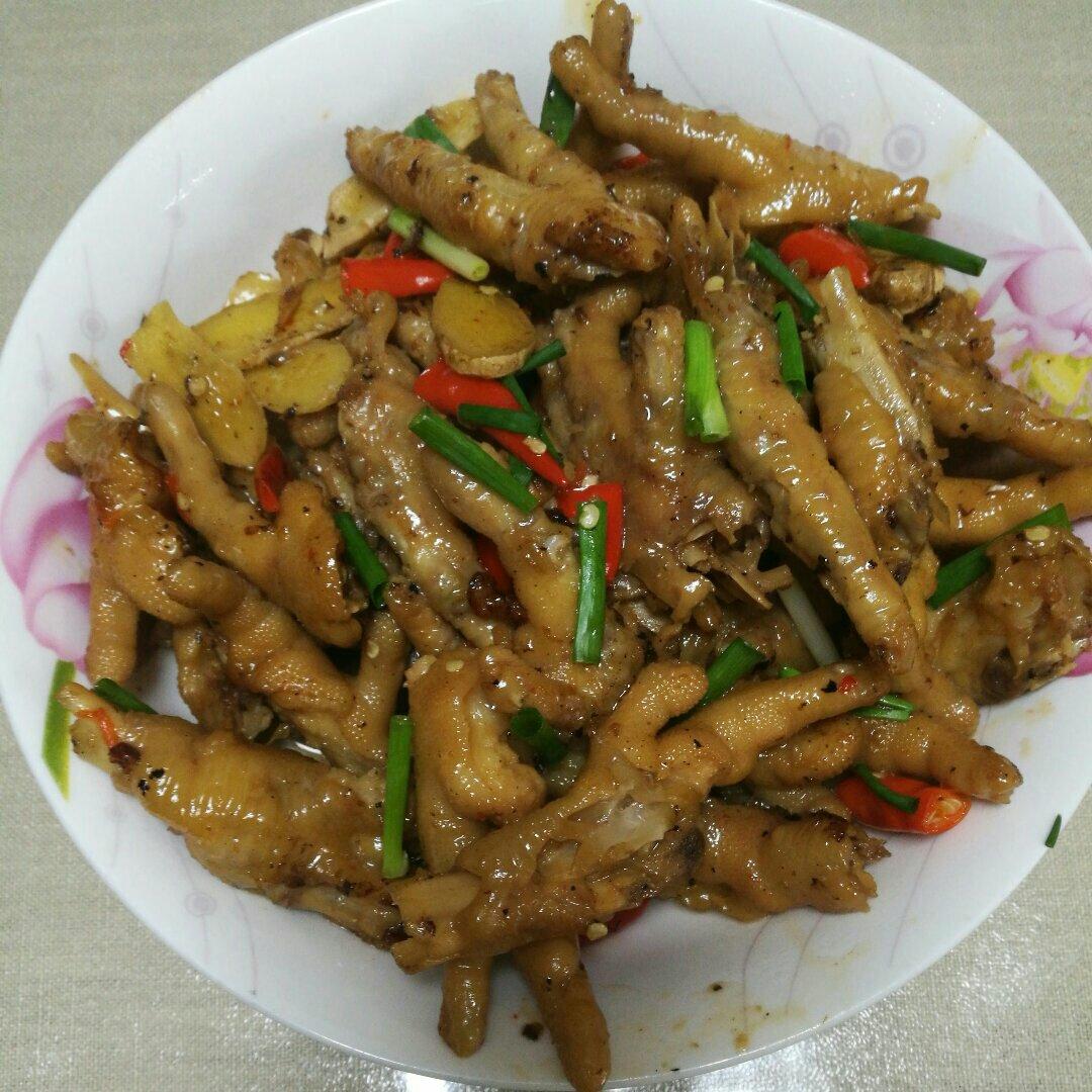 香辣烧鸡爪