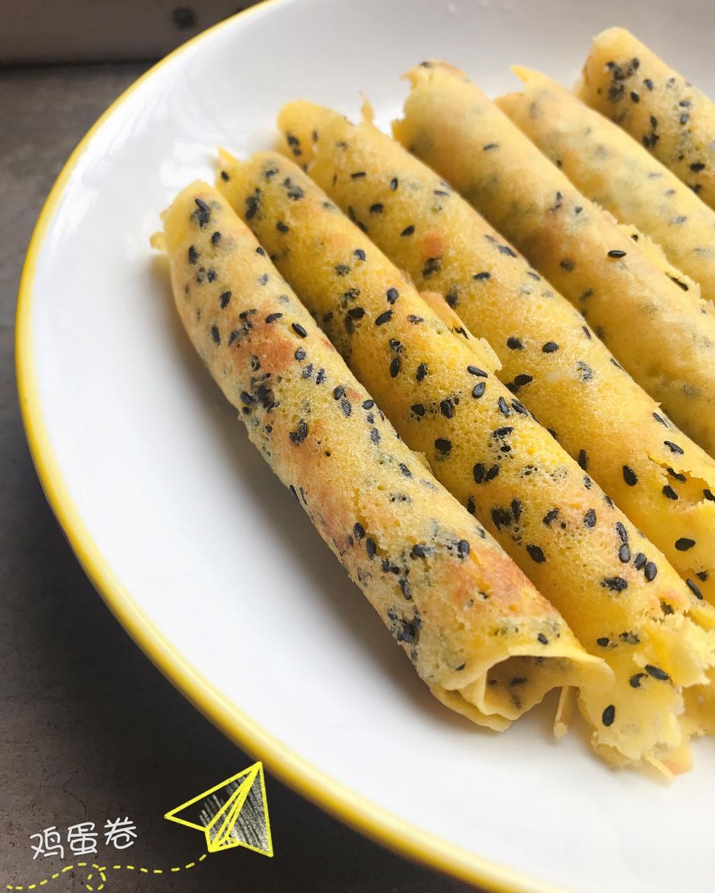 平底锅脆皮蛋卷