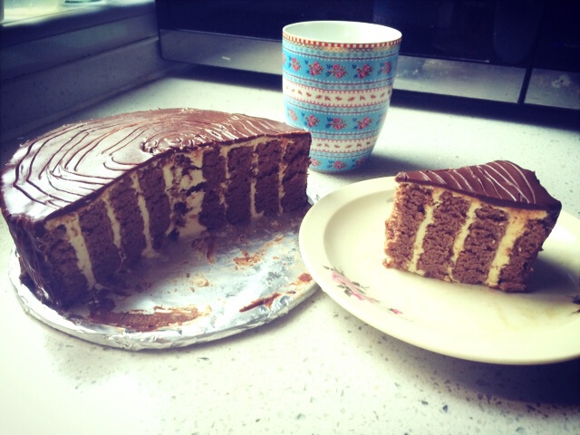 摩卡漩涡树桩造型蛋糕卷