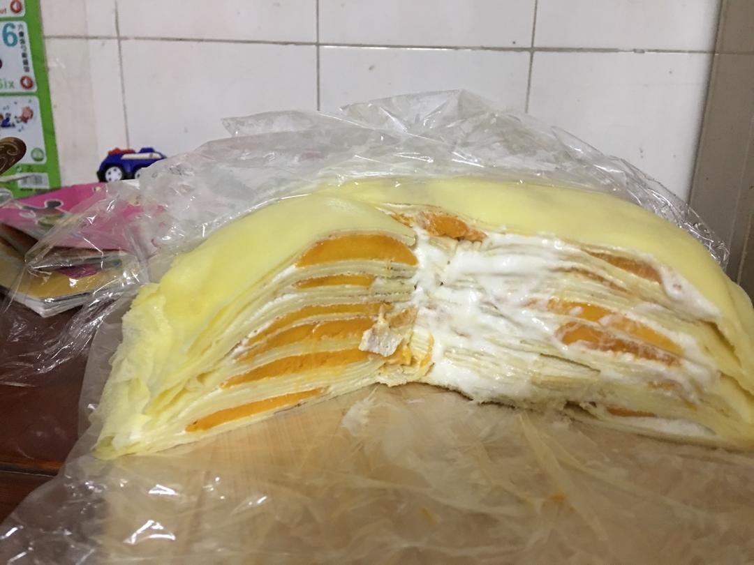 芒果千层蛋糕，100%成功告别煎皮无能