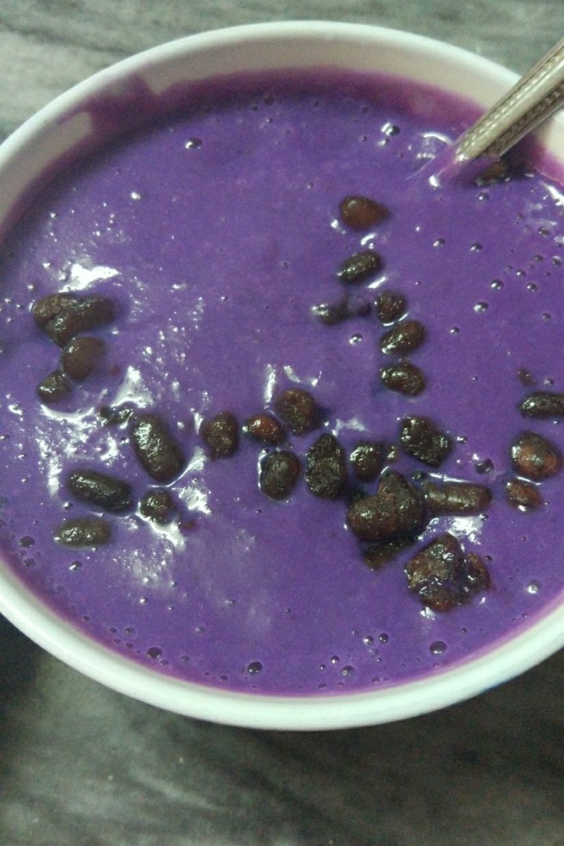红豆紫薯泥