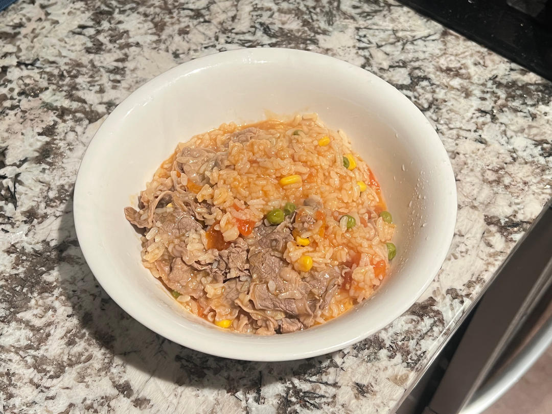 超浓郁番茄肥牛烩饭‼️剩饭这样做～秒空盘