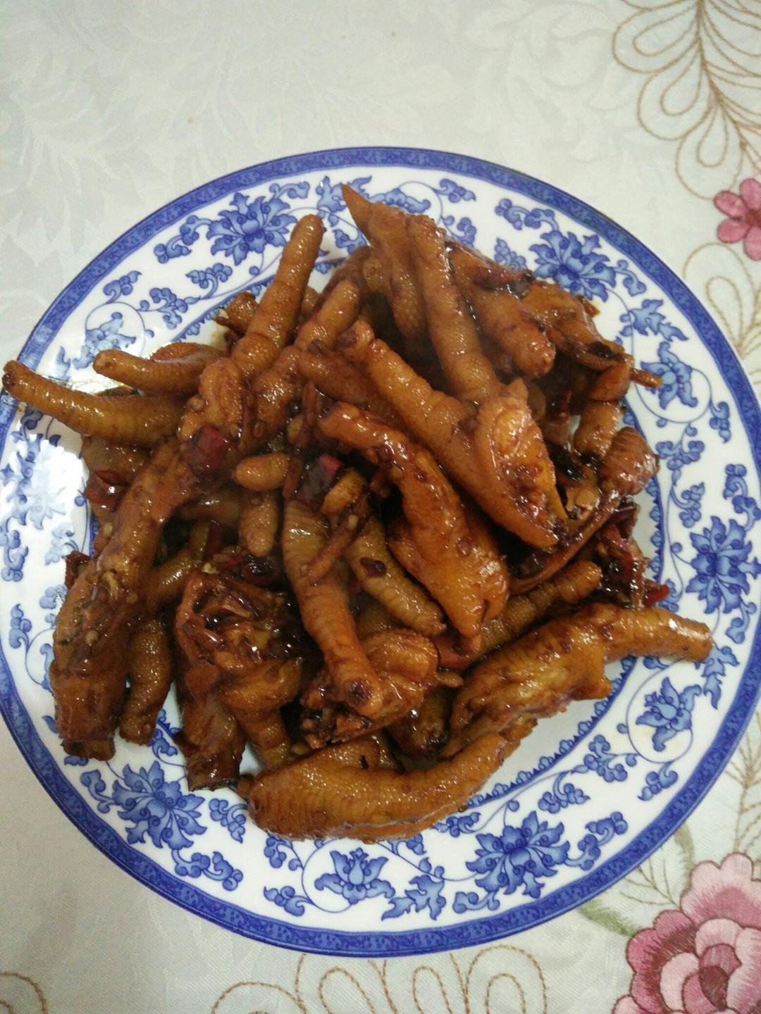 香辣烧鸡爪