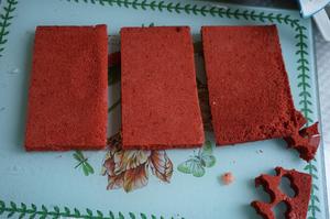 红丝绒奶油蛋糕小块的做法 步骤13