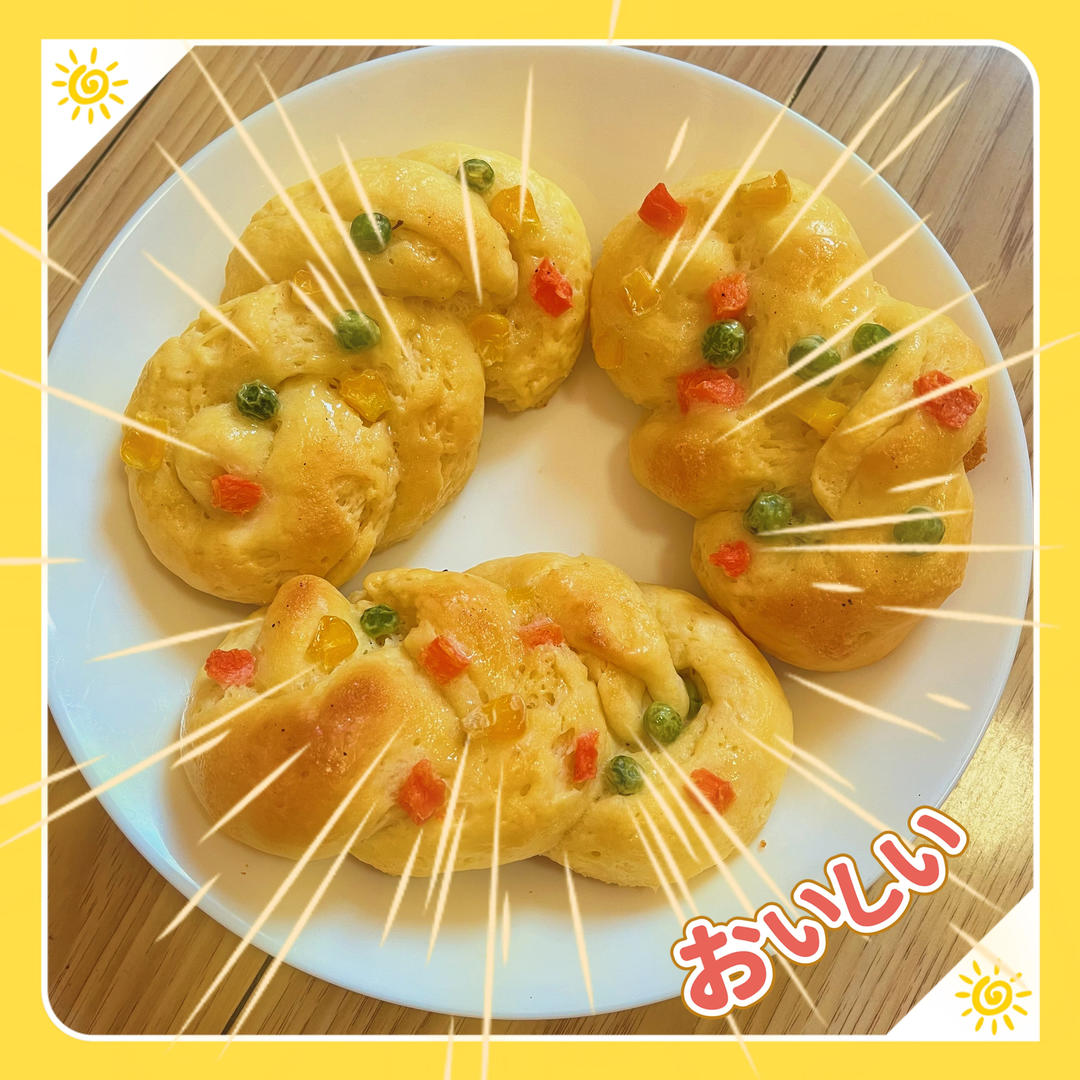 玉米火腿沙拉面包