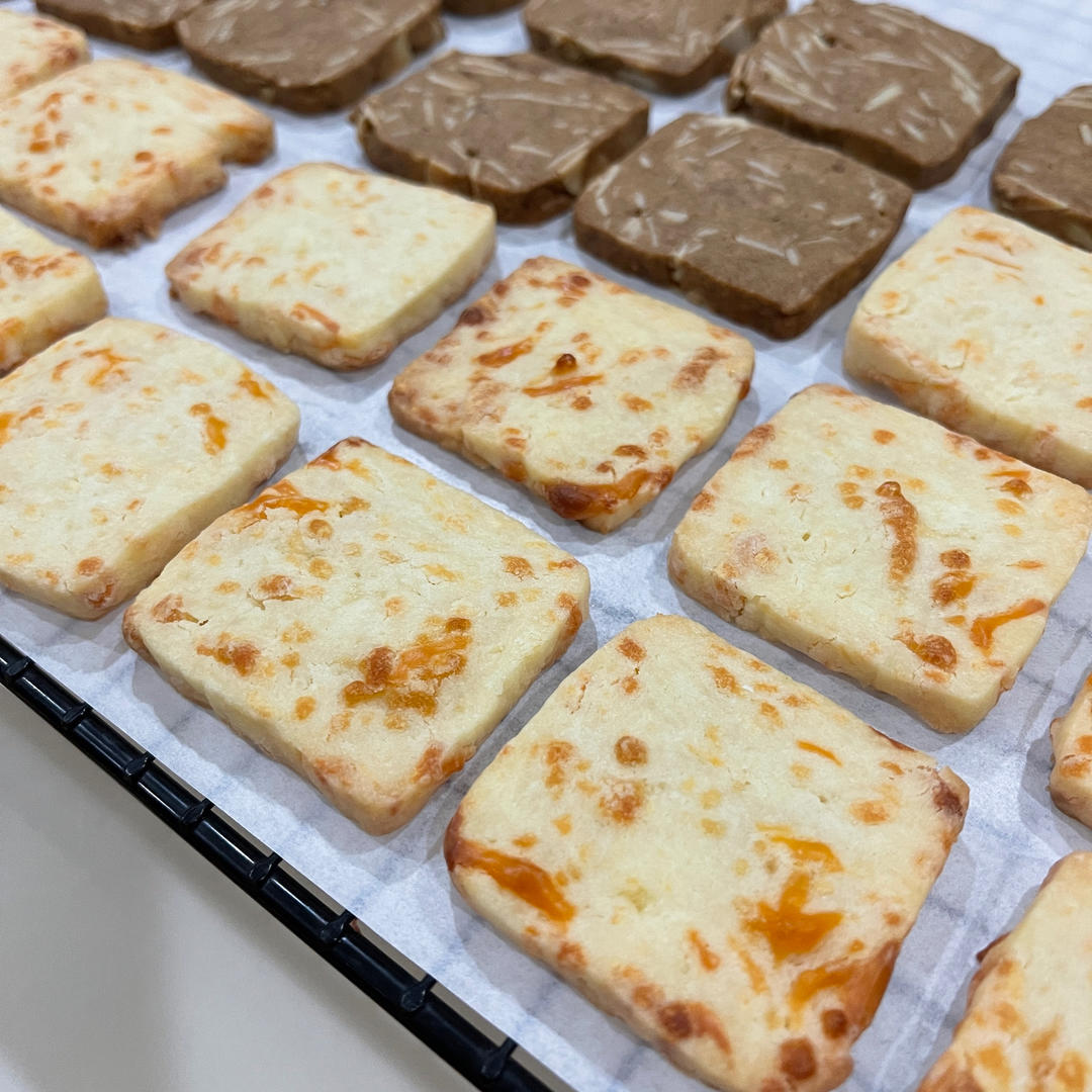 免打发❗️零失败❗️黄金芝士咸味饼干❗️