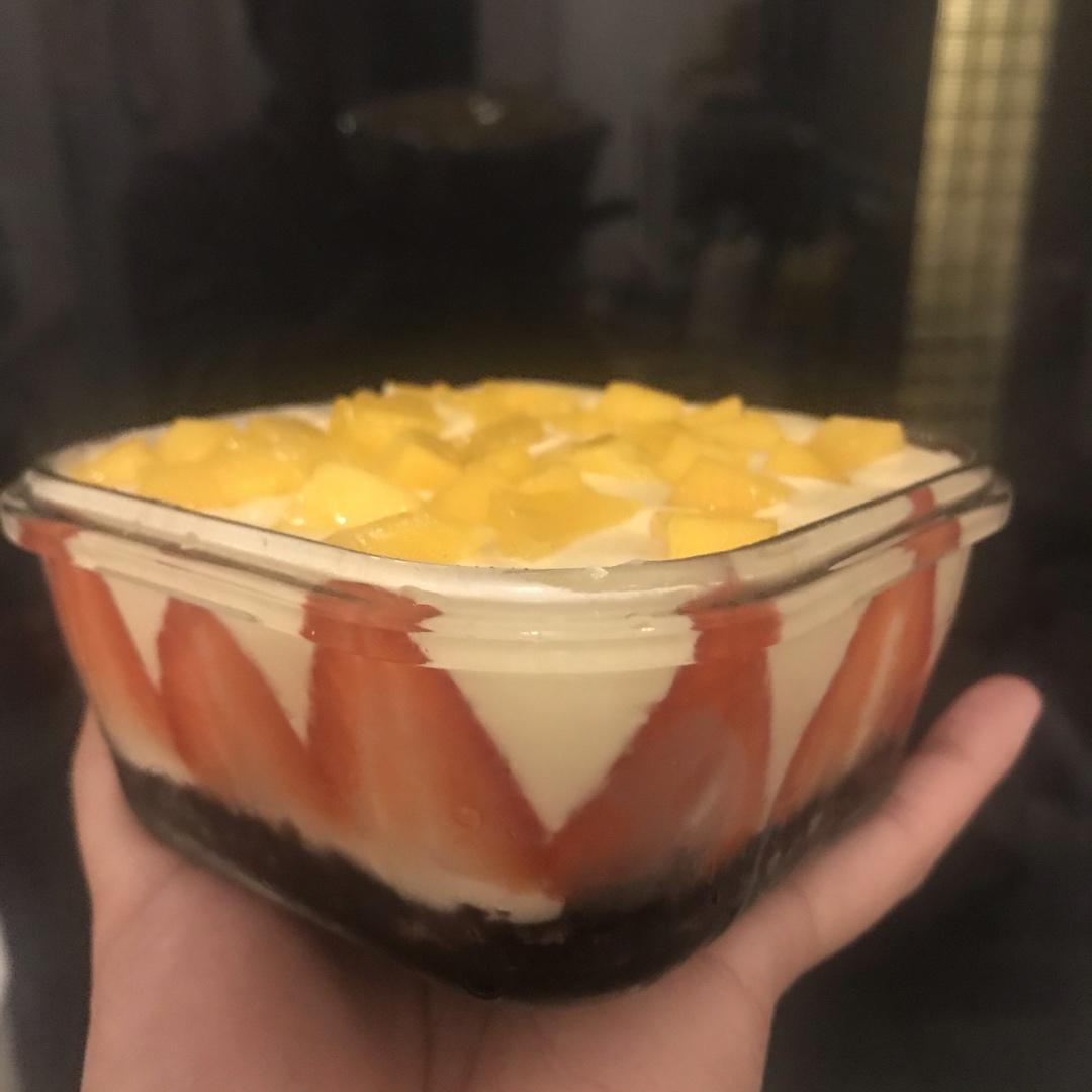 ㊙️无需烤箱❗️零失败芒果酸奶慕斯❗️入口即化