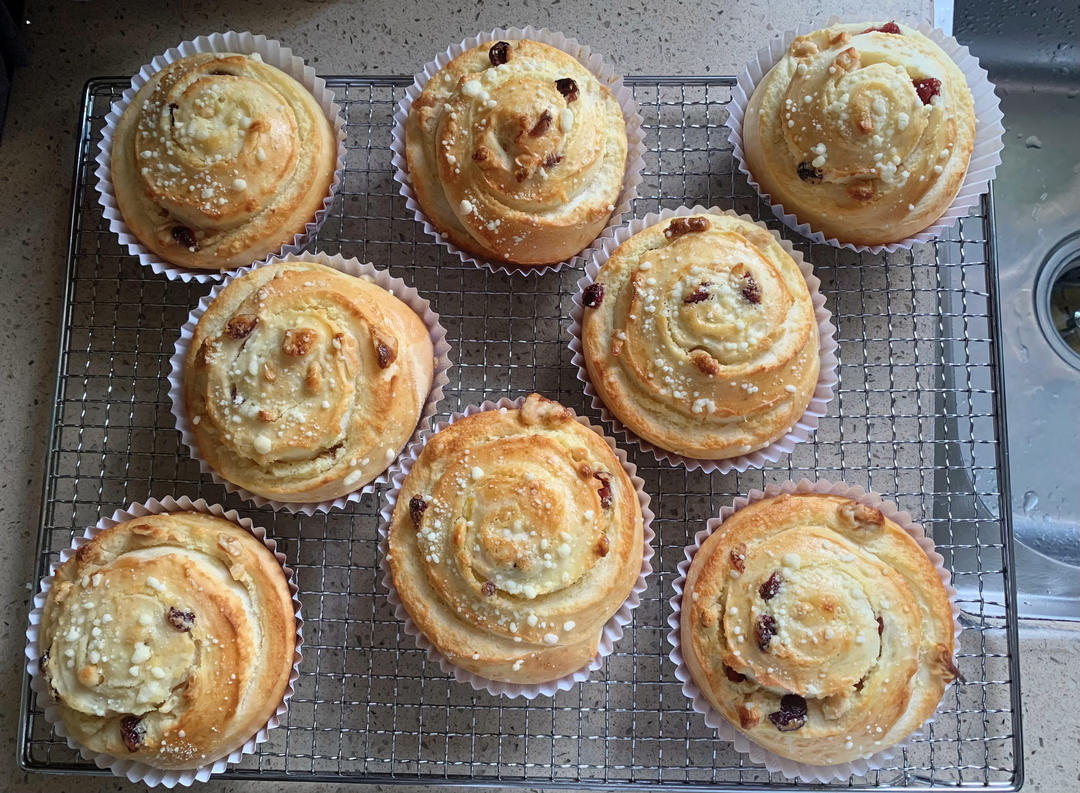 杏仁奶油核桃卷卷