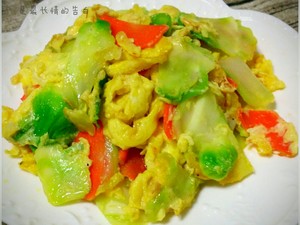 營養快手菜~雞蛋蝦皮炒兒菜的做法 步驟8