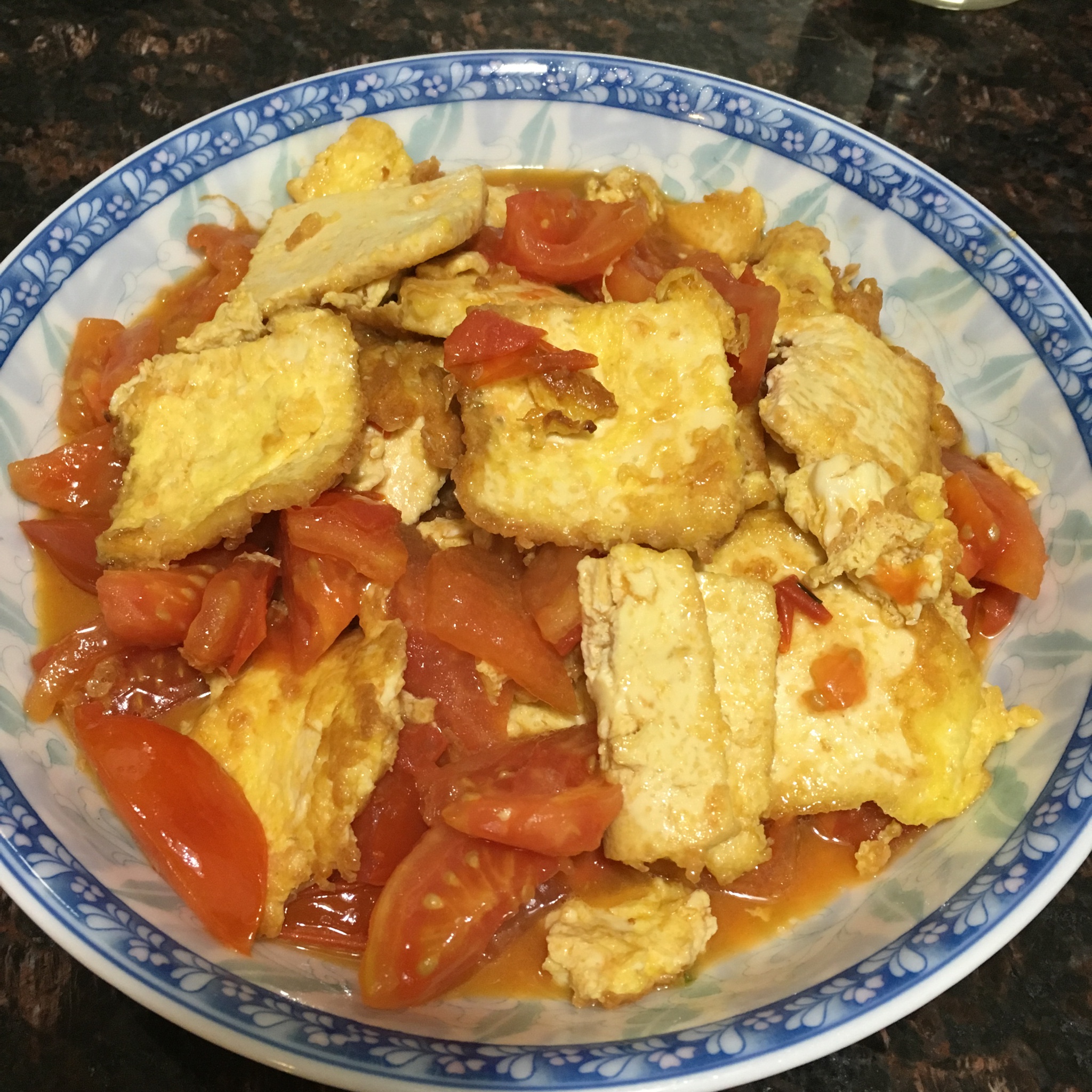 西红柿烧豆腐