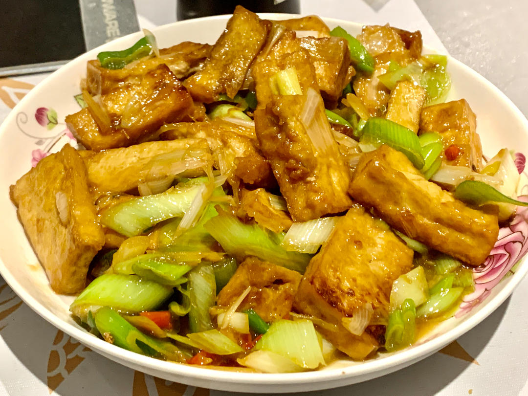大葱烧豆腐
