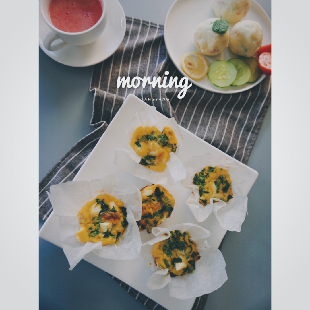 早餐鸡蛋杯cupcake Frittata