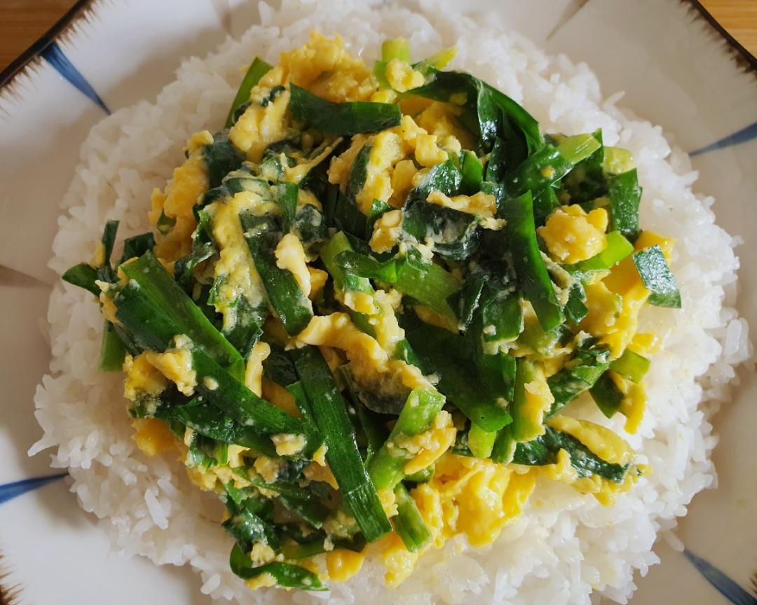 日式∣韭菜鸡蛋醋汁盖饭的做法 步骤7