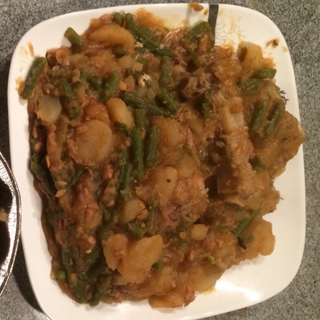 土豆炖豆角