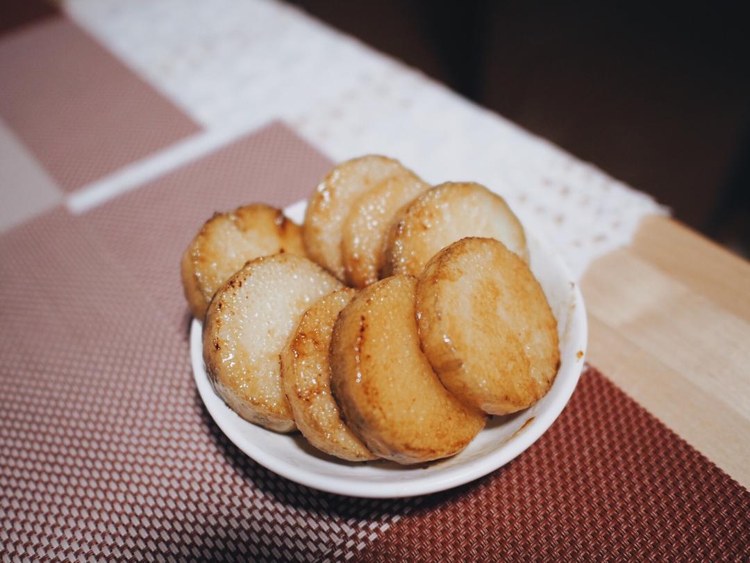 老板，来份煎山药。