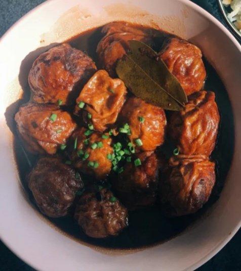 红烧油面筋塞肉