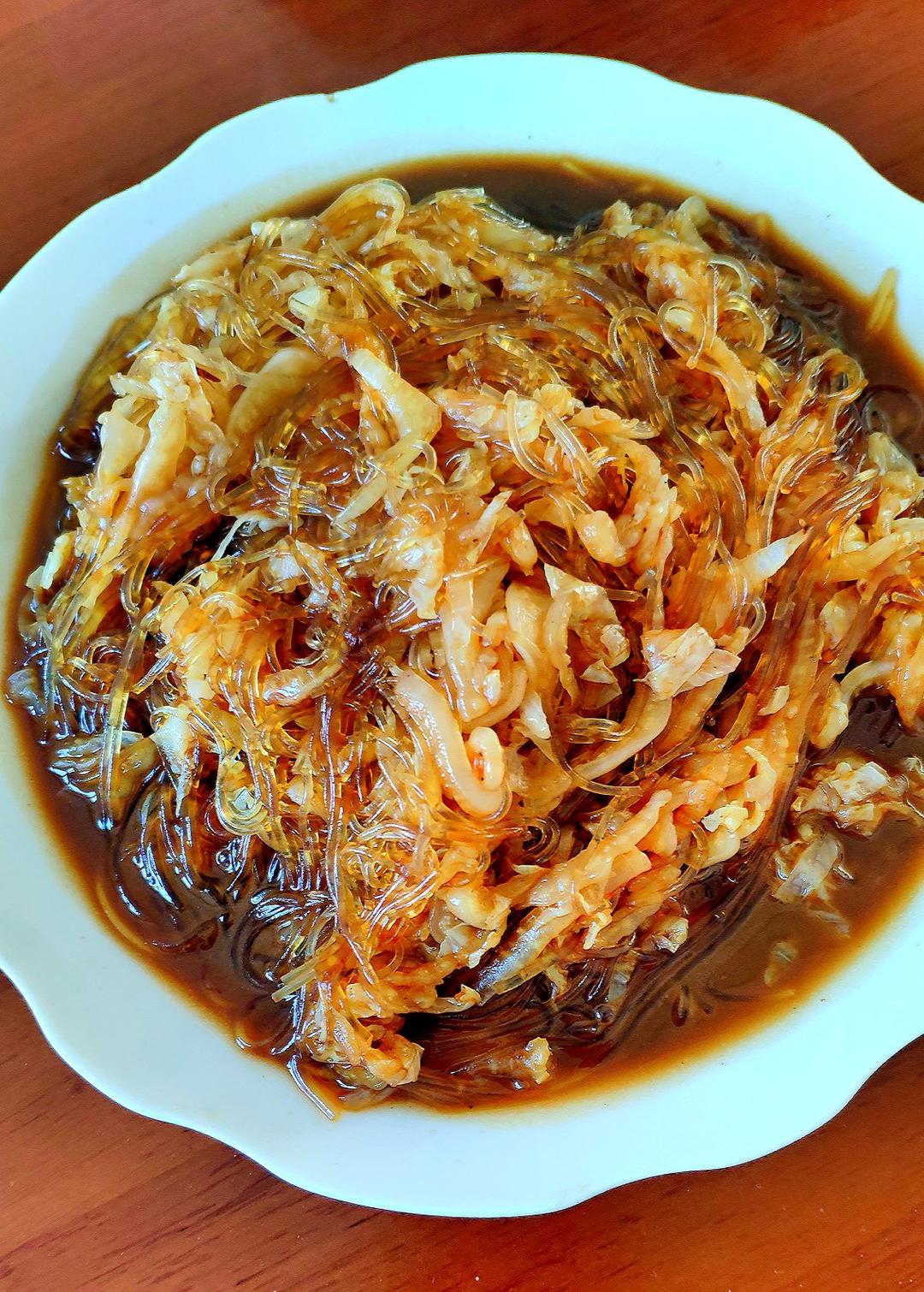 基本靠手做的大白菜炒粉丝