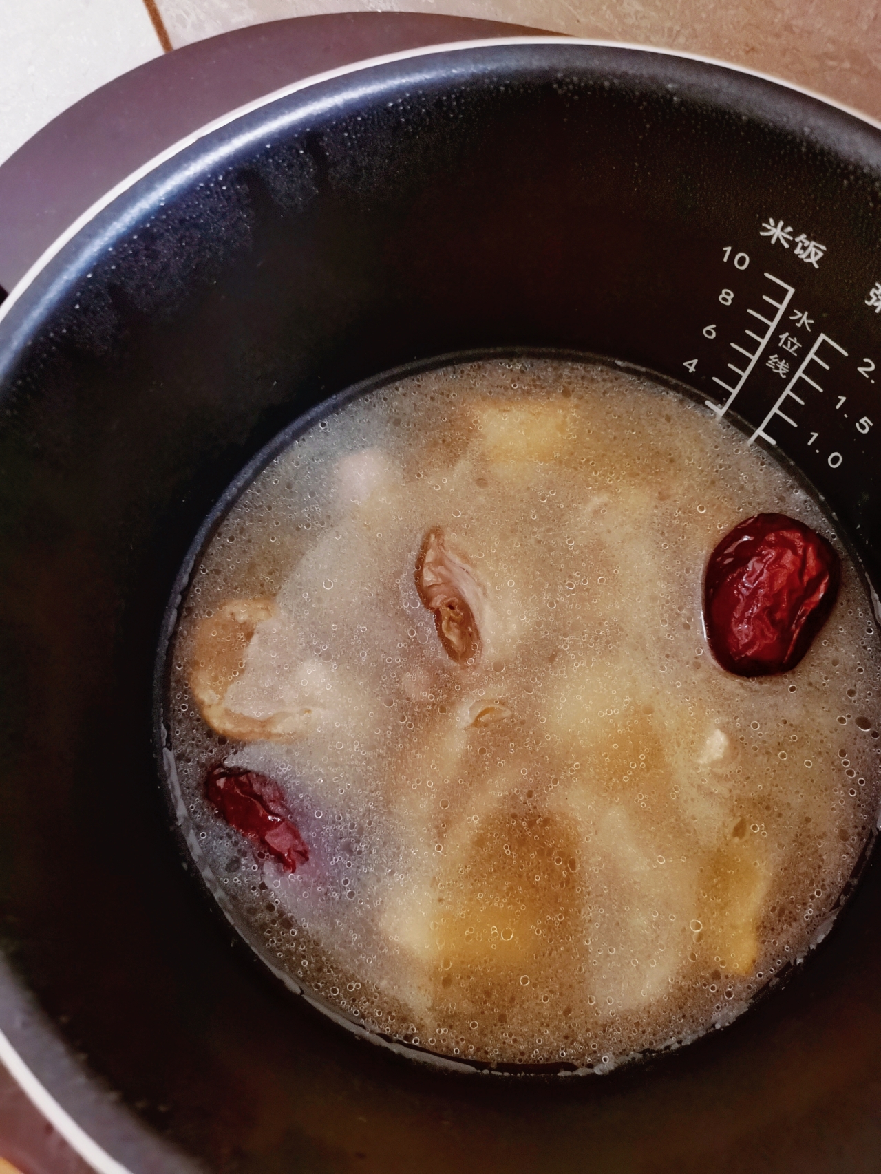 清炖鸡汤+自制蘸料的做法