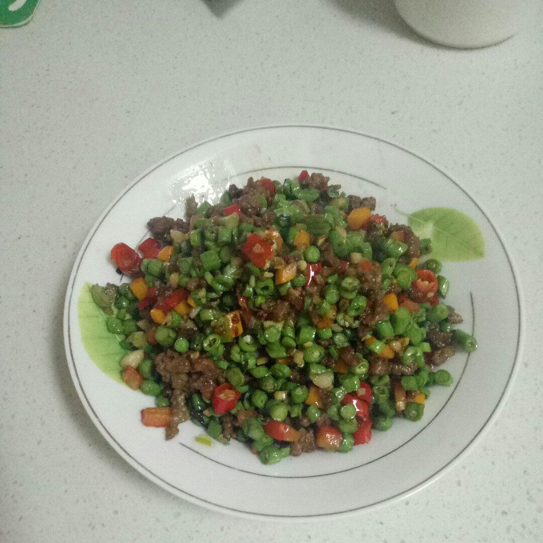 肉沫豆角下饭菜