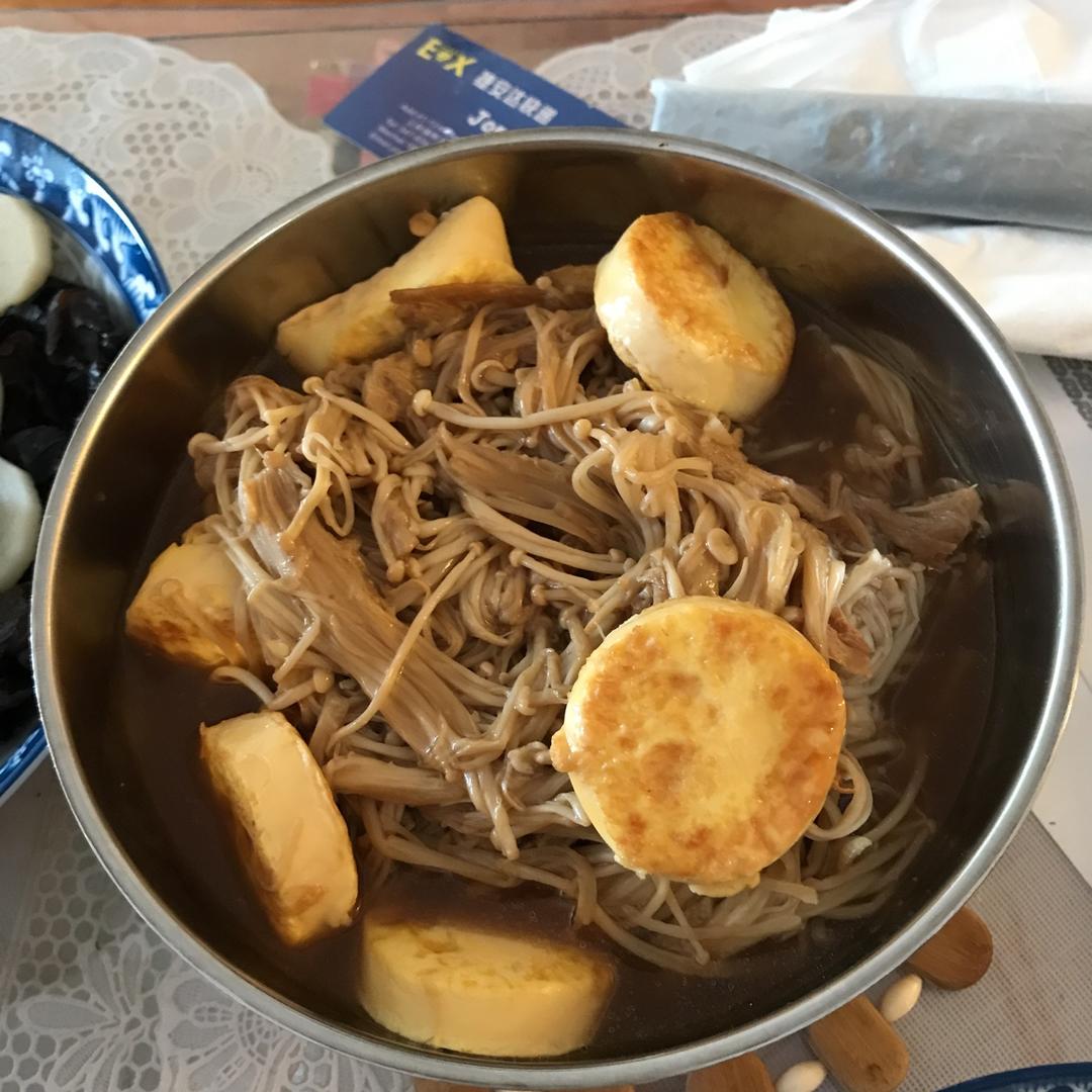超级下饭菜--金针菇日本豆腐