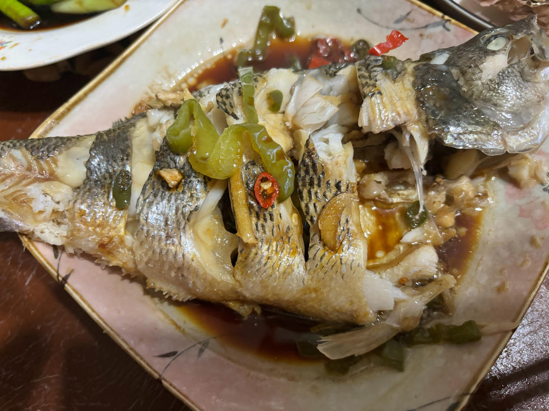 微波炉版清蒸鲈鱼