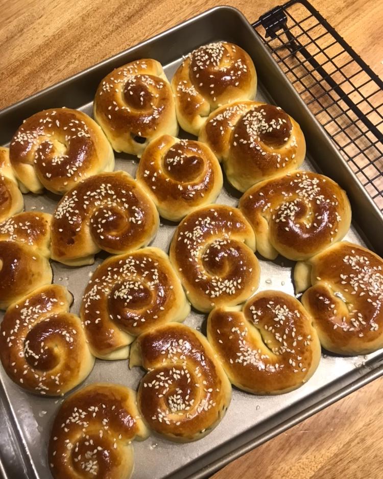 奶油蜂蜜小面包