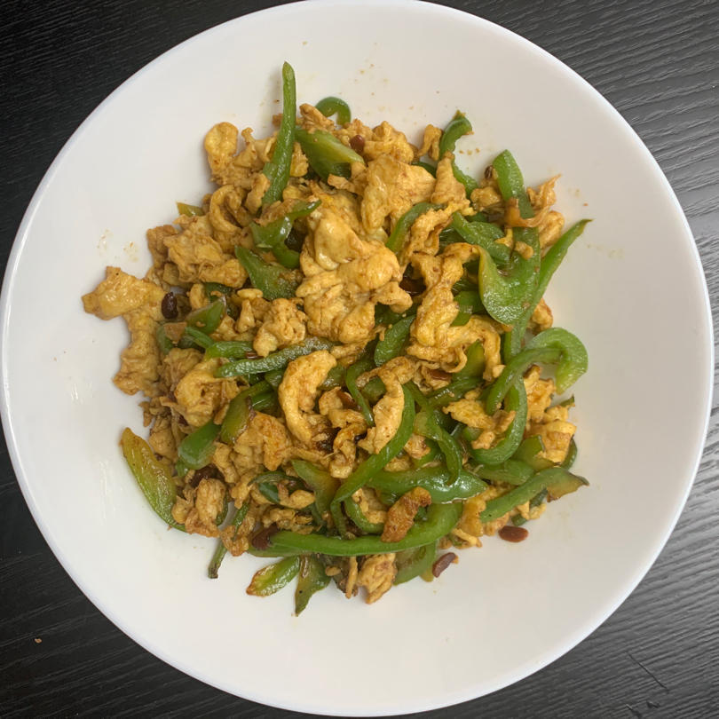 尖椒大酱炒鸡蛋（米饭杀手）