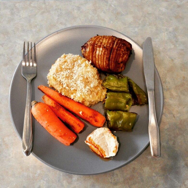 健康少油烤猪排