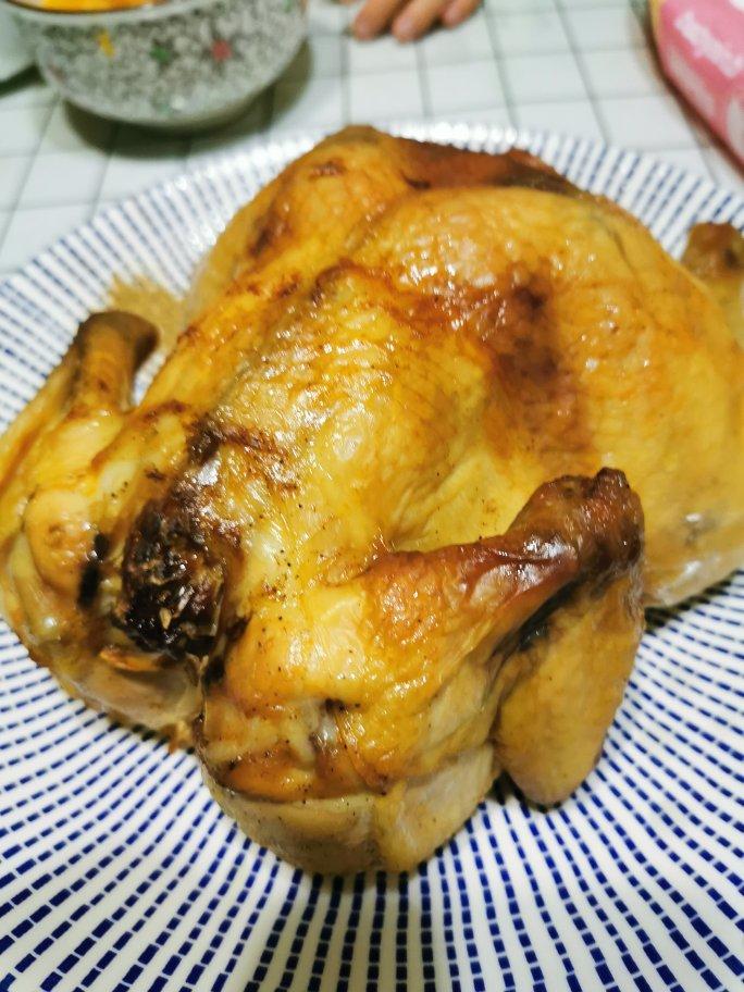 超简单的脆皮烤鸡