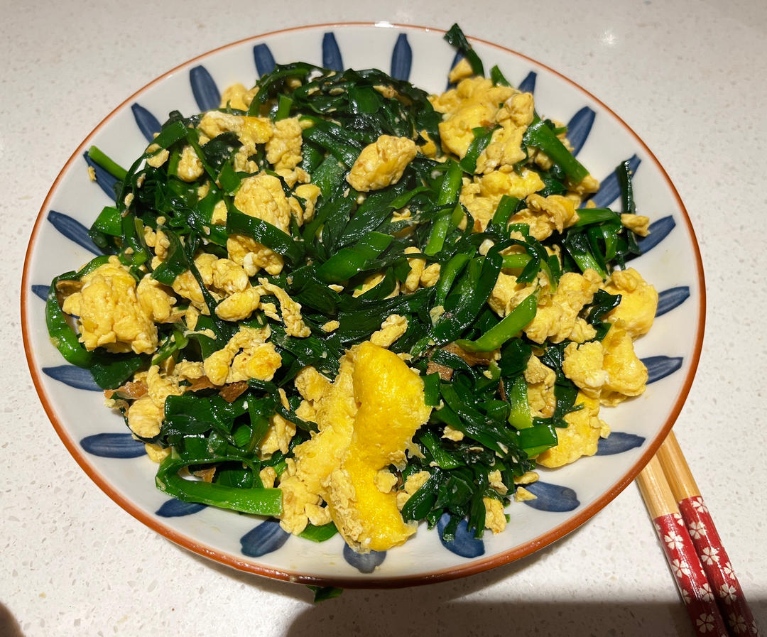 韭菜炒鸡蛋——三分钟快手下饭菜 掌握火候的秘诀