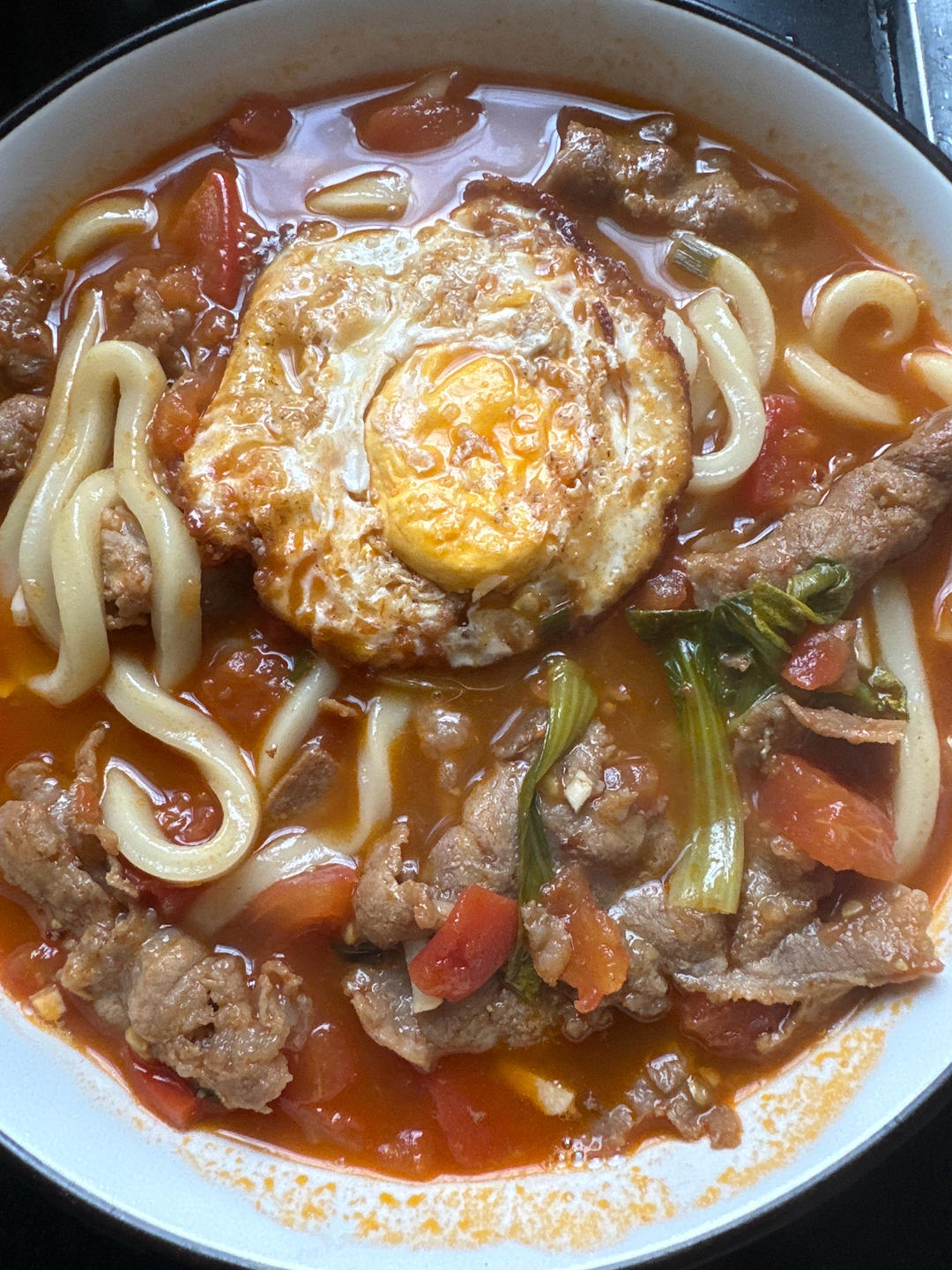 番茄肥牛乌冬面