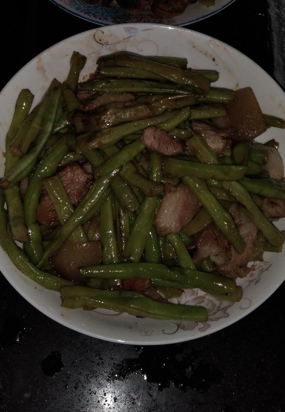 豆角炒肉丝