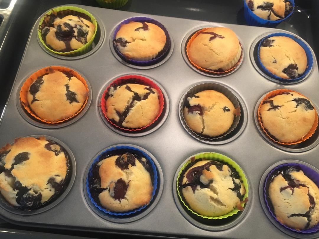 蓝莓玛芬蛋糕 Blueberry Muffin