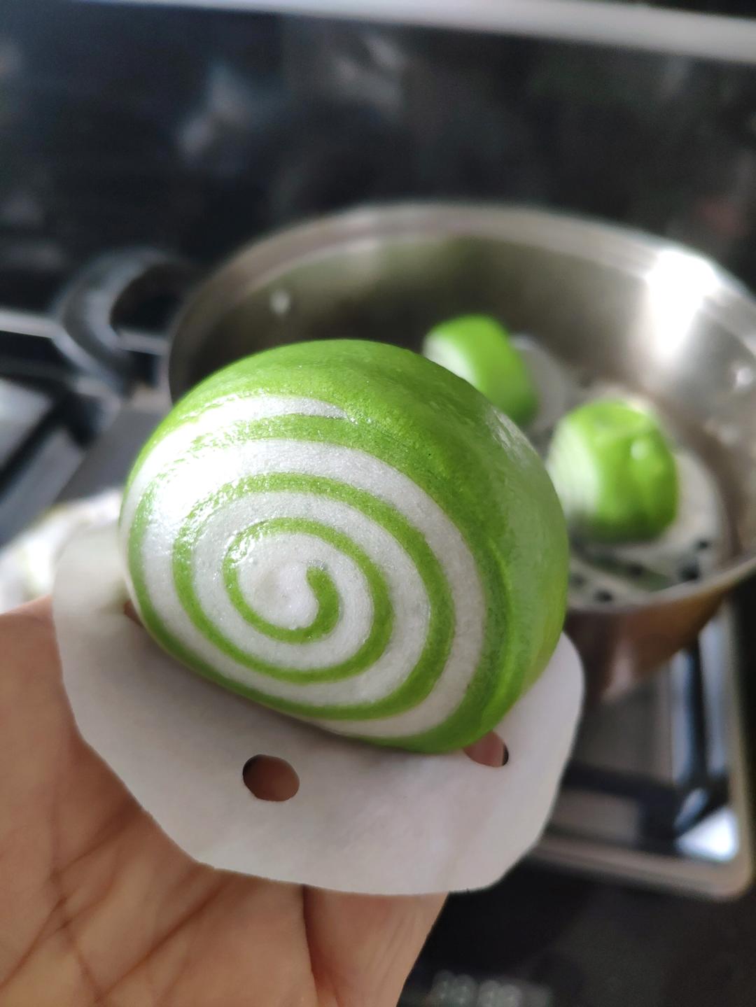 菠菜汁刀切馒头超级小清新