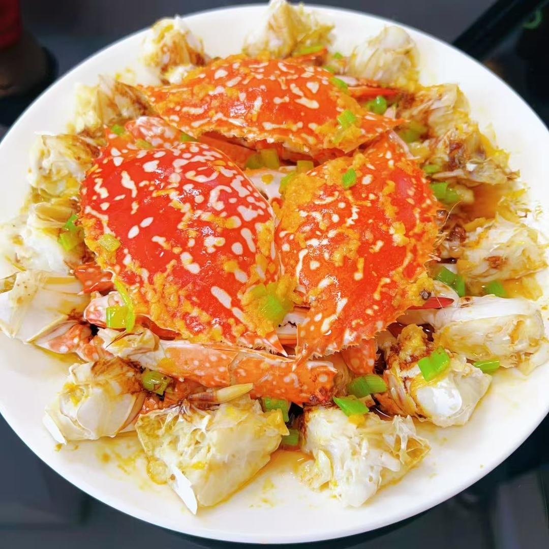 葱油蒸兰花蟹(螃蟹🦀)