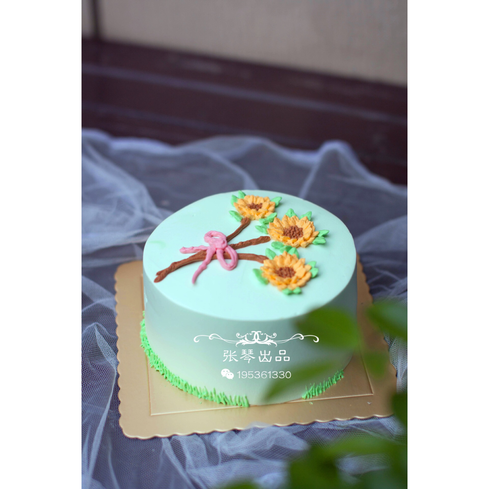 花环蛋糕韩式裱花
