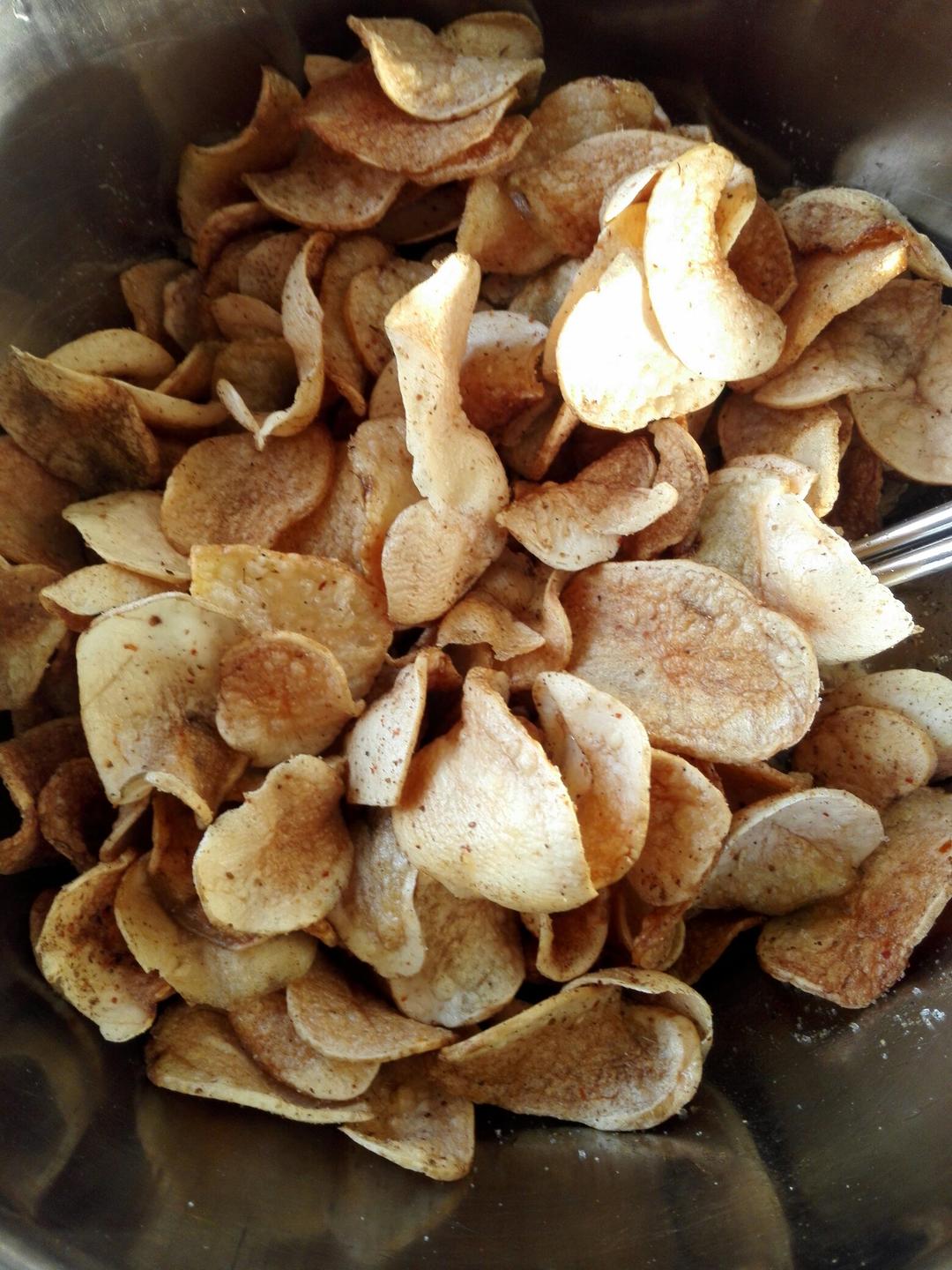 一路为红颜做的油炸土豆片