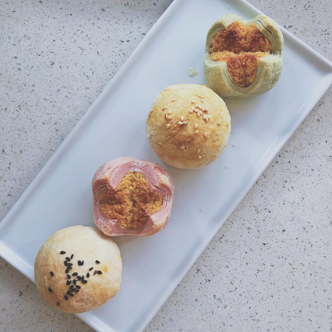 花开富贵之四种口味的椰蓉开口酥